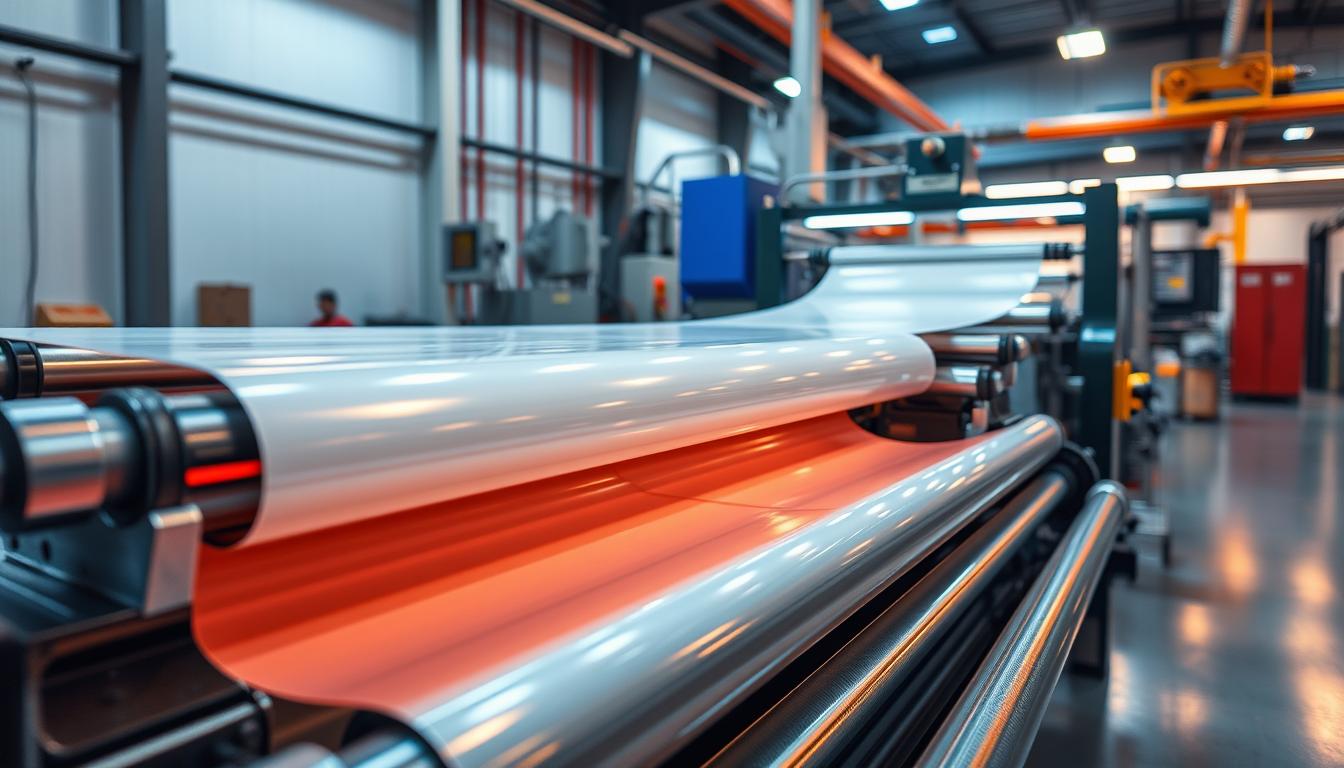 Erläuterung des Kalanderverfahrens zur Herstellung von Folien und Platten