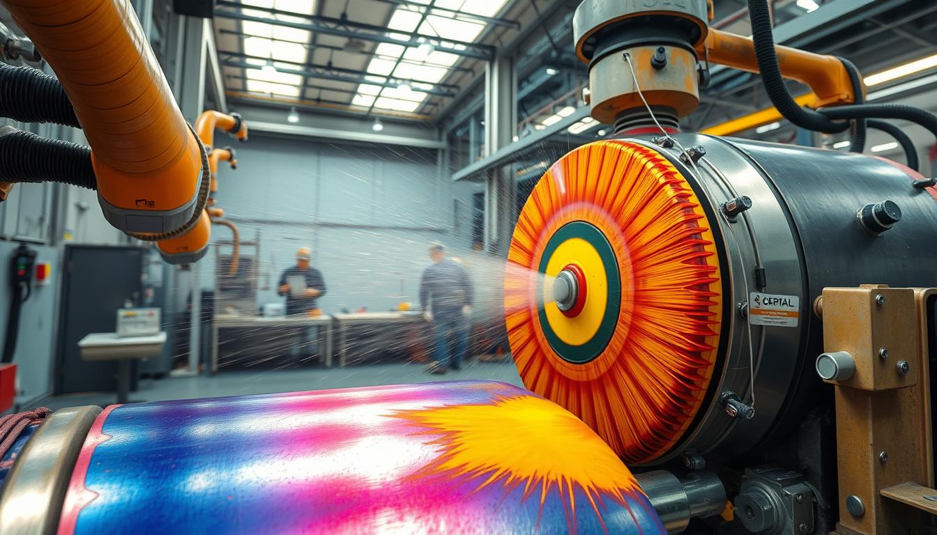 Sprüh- und Rotationsbeschichtung für Industrie