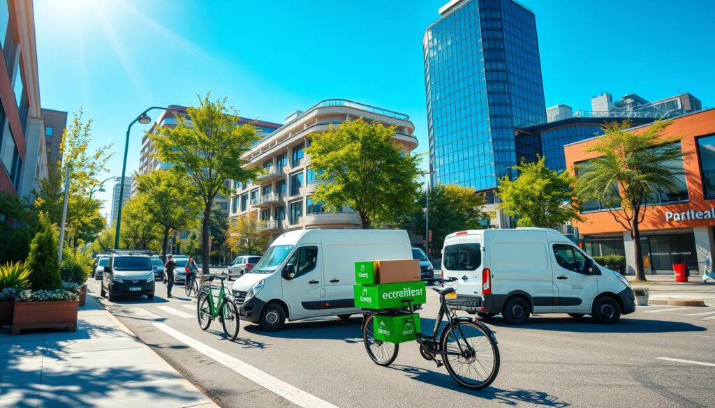 CO2-neutrale Zustellung in Städten