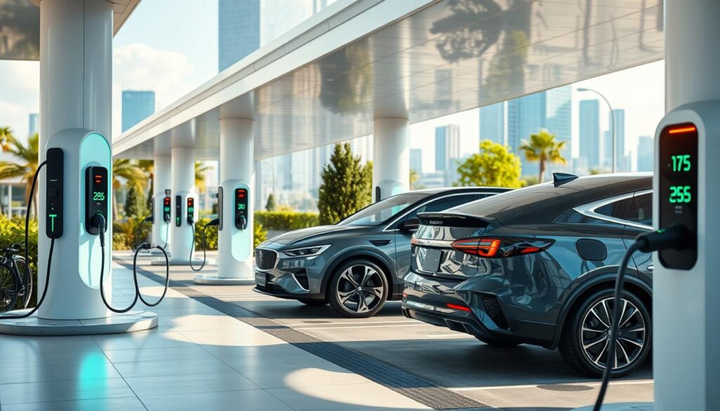 Elektrische Fahrzeugladung Vergleich