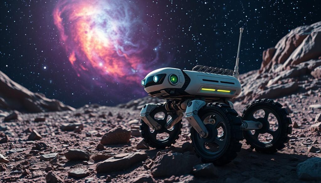 Explorationsroboter im Weltraum