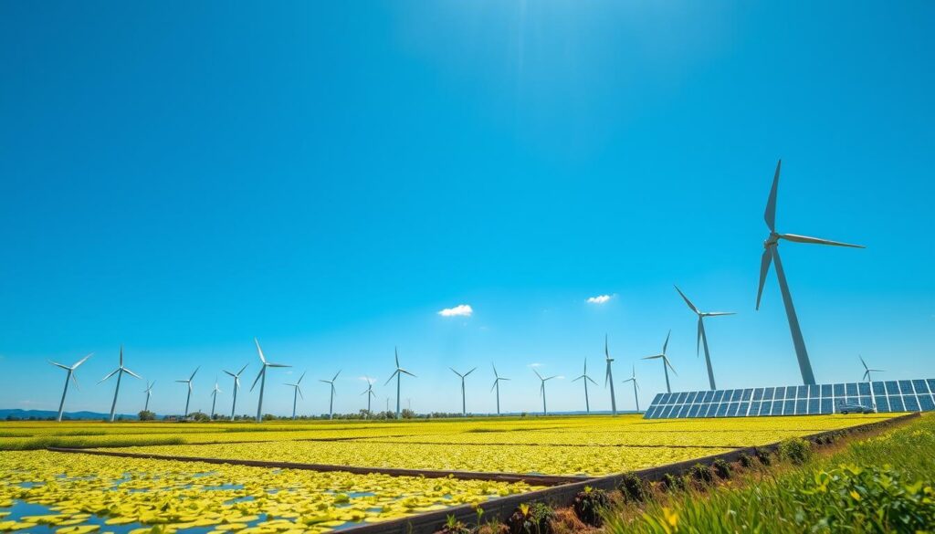 Nachhaltige Energiequellen und algenbasierte Biokraftstoffe