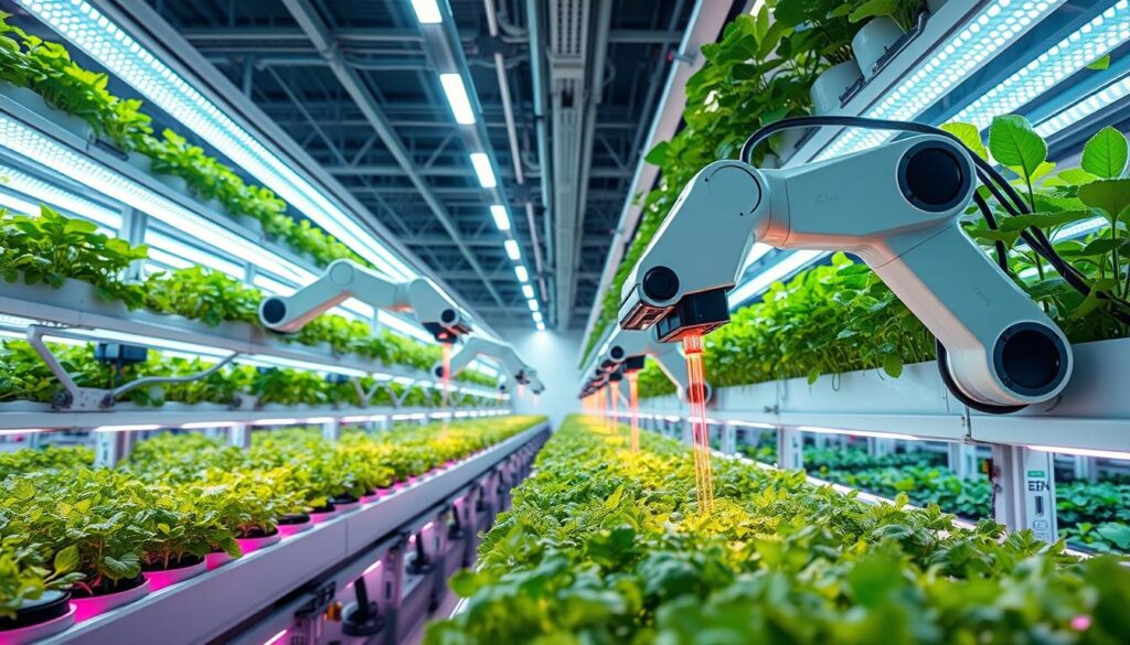 Robotergestützte vertikale Landwirtschaft
