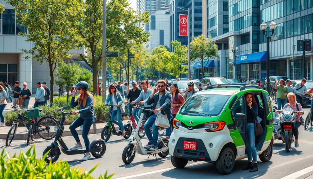 Sharing-Mobilität in der Stadt