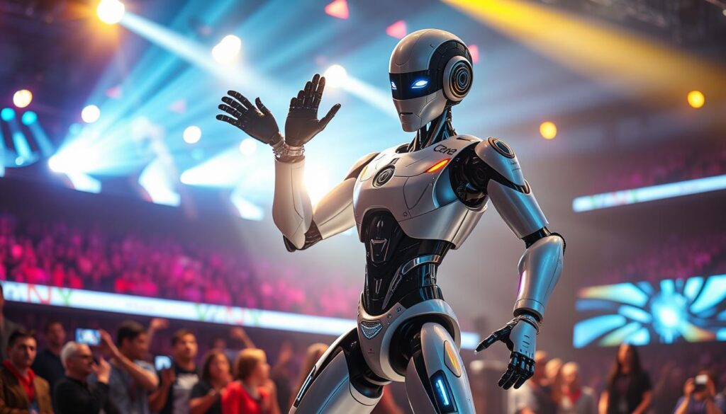 humanoider Roboter als Bühnenkünstler